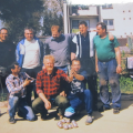 Historická fotografie - rok 2003 za bytovkou - tehdy se zrodila myšlenka založit petanque klub ve Valšovicích